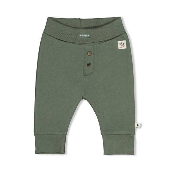 Jongens Broek - Wiggle and Waddle van Feetje in de kleur Groen in maat 92.