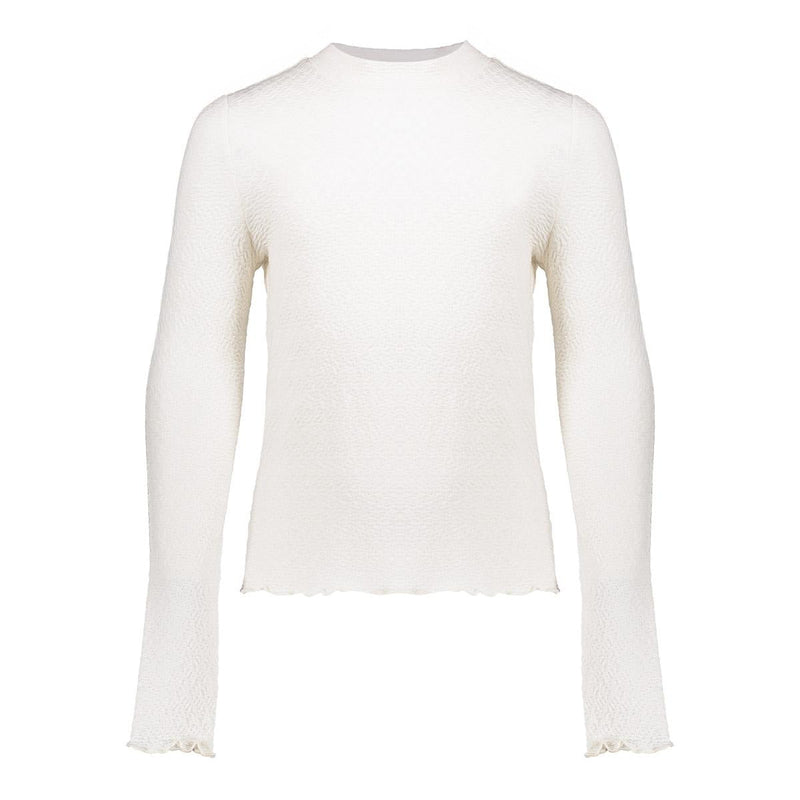 Meisjes Top ls structure van Geisha in de kleur Off-white in maat 176.