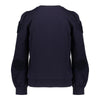Meisjes Sweater flowers at sleeve van Geisha in de kleur Navy in maat 176.