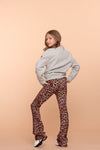 Meisjes Sweater atelier van Geisha in de kleur Grey melange/fuchsia in maat 176.