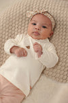 Meisjes Haarband AOP - Fall in Love van Feetje in de kleur Offwhite in maat 1.