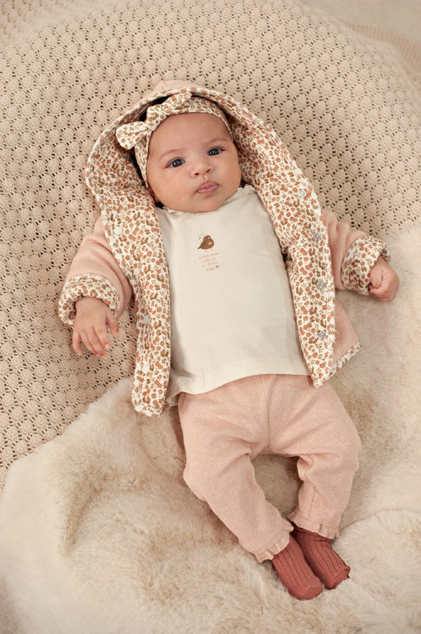 Meisjes Haarband AOP - Fall in Love van Feetje in de kleur Offwhite in maat 1.