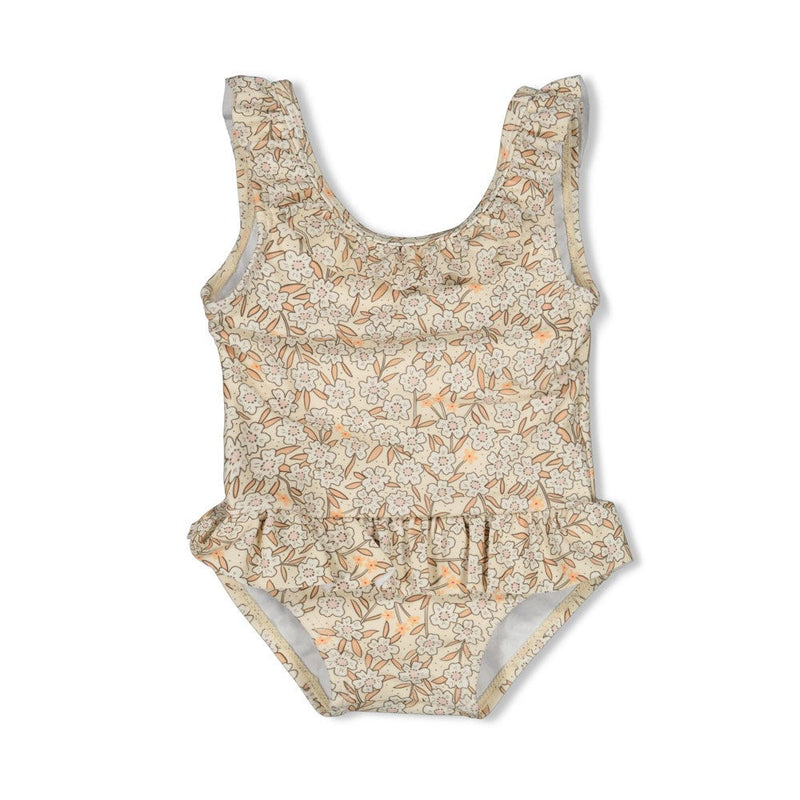 s Badpak AOP - Flower Field van Feetje in de kleur Creme in maat 86.