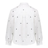 Meisjes Blouse hearts van Geisha in de kleur White/black in maat 176.