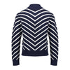 Meisjes Pullover stripes turtle van Geisha in de kleur Navy/off-white in maat 176.