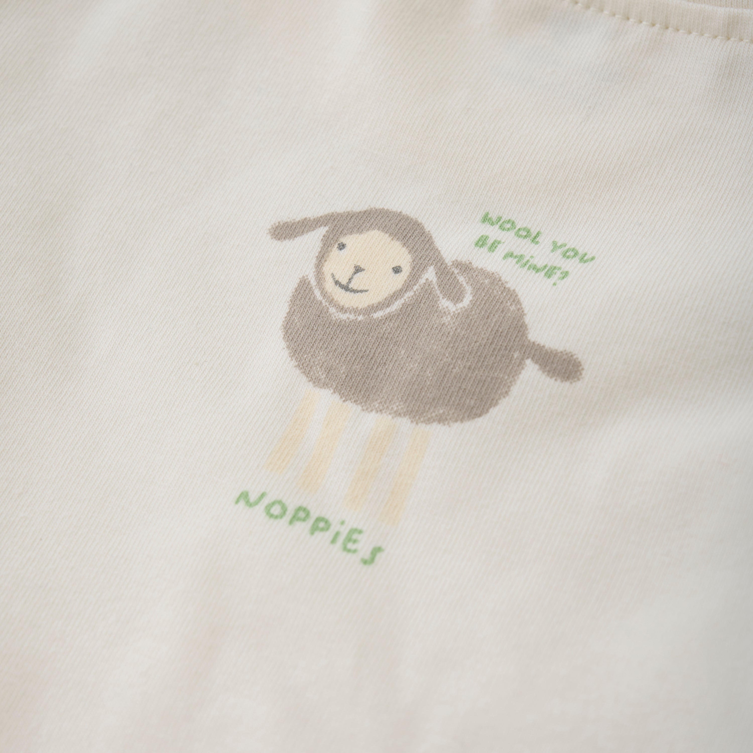 Unisexs Unisex Tee Sjeba long sleeve van Noppies in de kleur White in maat 68.