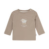 Unisexs Unisex Tee Sjeba long sleeve van Noppies in de kleur Brown in maat 68.
