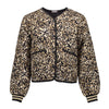 Meisjes Bomber leopard van Geisha in de kleur Black/sand in maat 176.