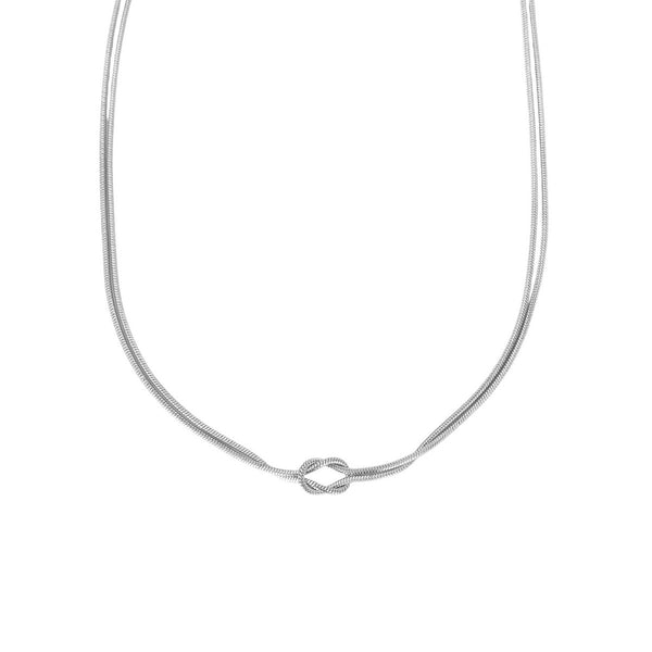 Infinity Knoop Ketting - Zilver