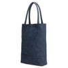 Zebra Natural bag kartel met drukknoop - Jeansblauw