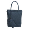 Zebra Natural bag kartel met rits - Jeansblauw