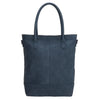 Zebra Natural bag kartel met rits - Jeansblauw
