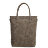 Zebra Natural bag kartel met rits - Donkerbruin