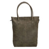 Zebra Natural bag kartel met rits - Legergroen