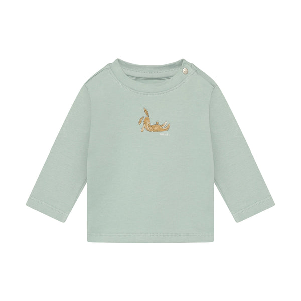 Jongens Tee LS van Noppies in de kleur Jadelle in maat 62.