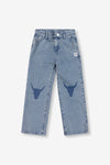 Meisjes Jeans van ALIX Mini in de kleur Denim Blue in maat 158-164.
