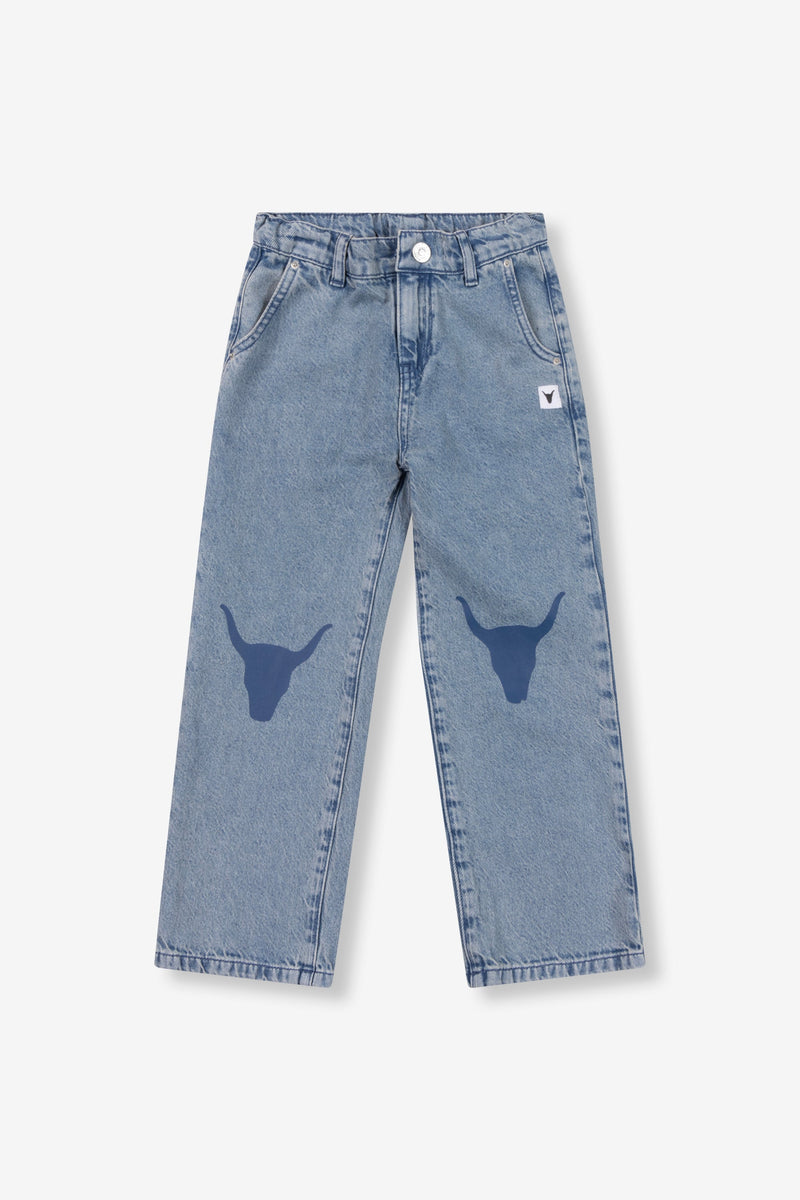 Meisjes Jeans van ALIX Mini in de kleur Denim Blue in maat 158-164.