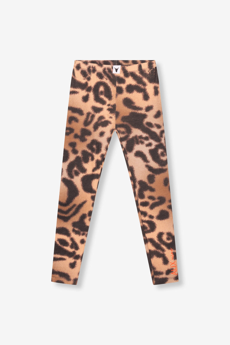 Meisjes Legging van ALIX Mini in de kleur Animal in maat 146-152.