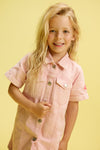 Meisjes Blouse van ALIX Mini in de kleur Bubblegum Pink in maat 146-152.