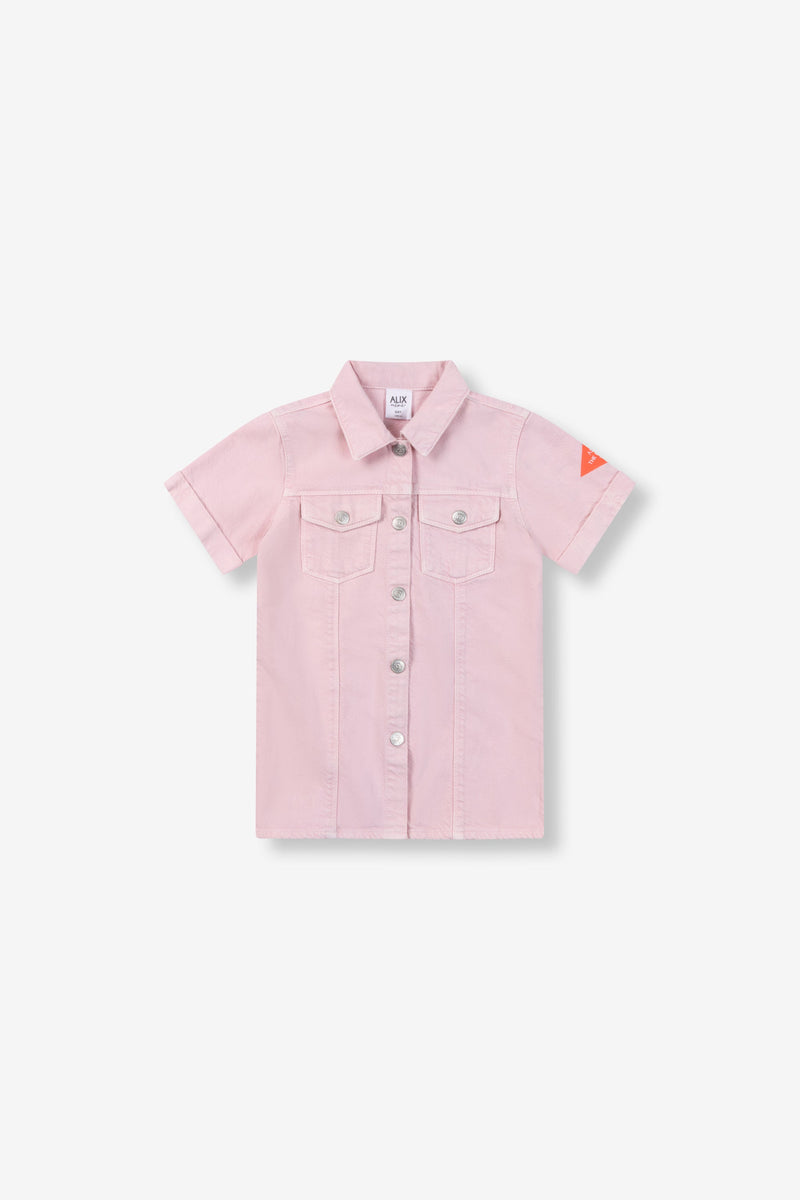 Meisjes Blouse van ALIX Mini in de kleur Bubblegum Pink in maat 146-152.