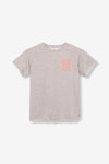 Meisjes Sweatdress van ALIX Mini in de kleur Soft Grey Melange in maat 158-164.