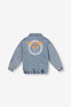 Meisjes Denim Jacket van ALIX Mini in de kleur Denim Blue in maat 158-164.