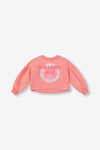 Meisjes Sweater van ALIX Mini in de kleur Bright Peach in maat 158-164.