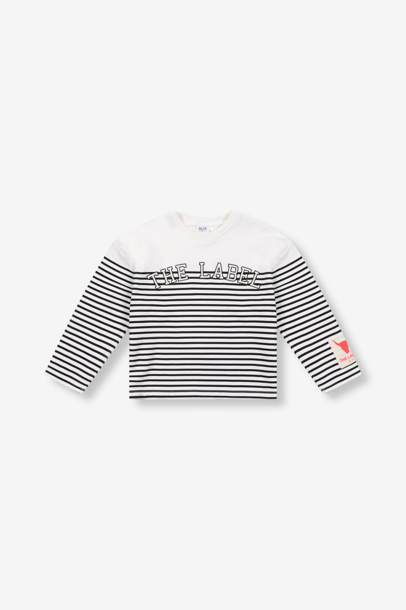 Meisjes Sweater van ALIX Mini in de kleur Soft White in maat 158-164.