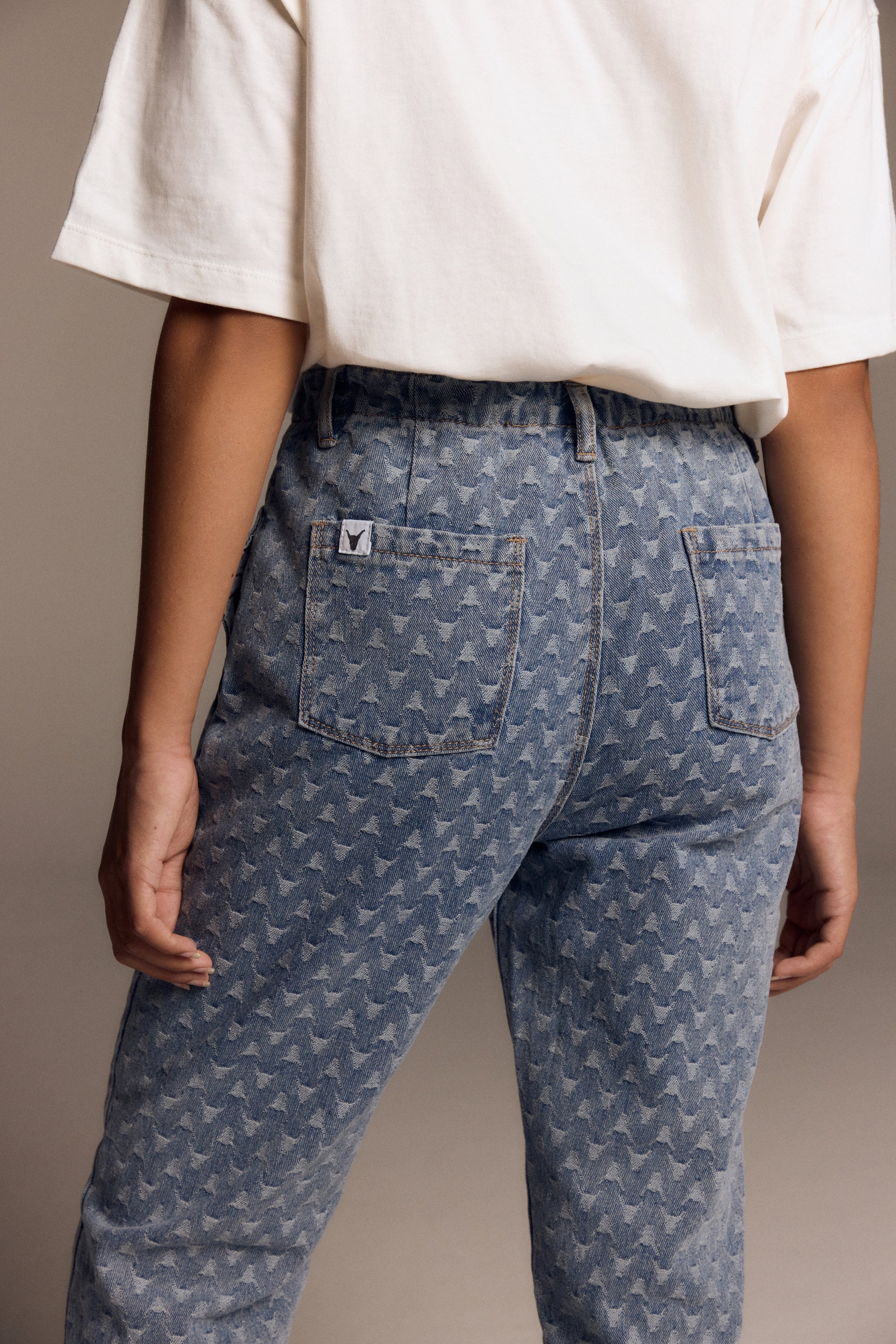 Meisjes Jeans van ALIX Mini in de kleur Denim Blue in maat 158-164.
