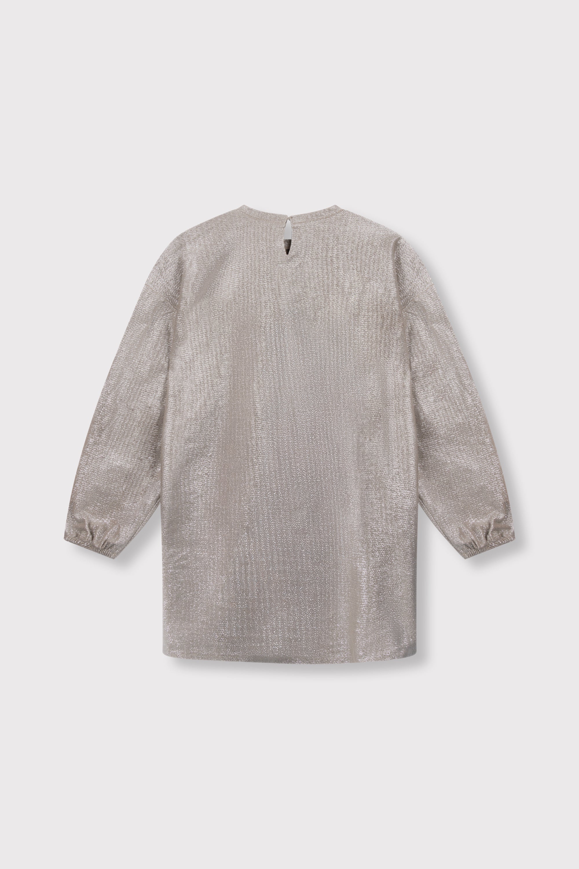 Meisjes Sweatdress van ALIX Mini in de kleur Silver in maat 134-140.