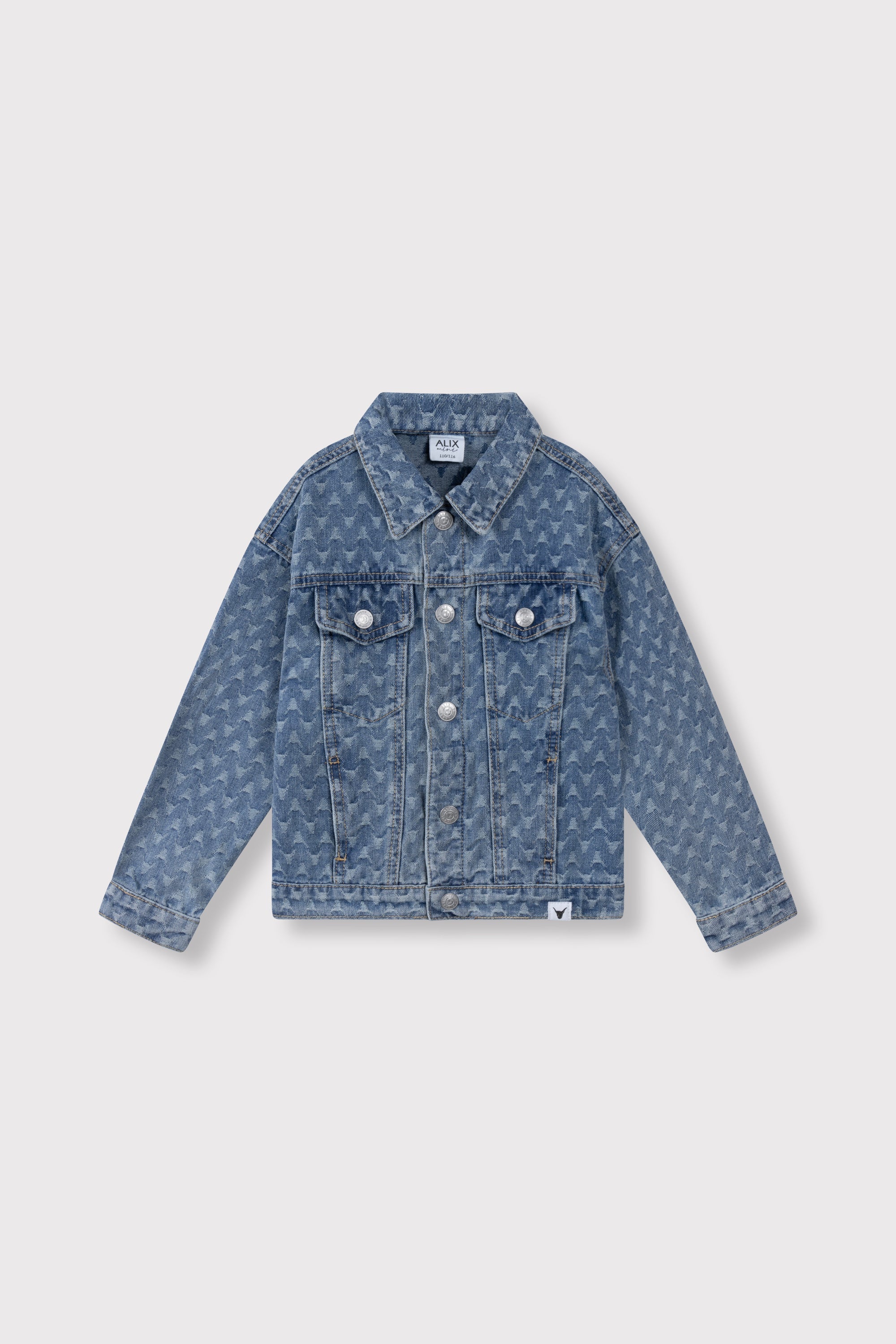 Meisjes Denim Jacket van ALIX Mini in de kleur Denim Blue in maat 158-164.