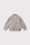 Meisjes Sweat Cardigan van ALIX Mini in de kleur Silver in maat 158-164.