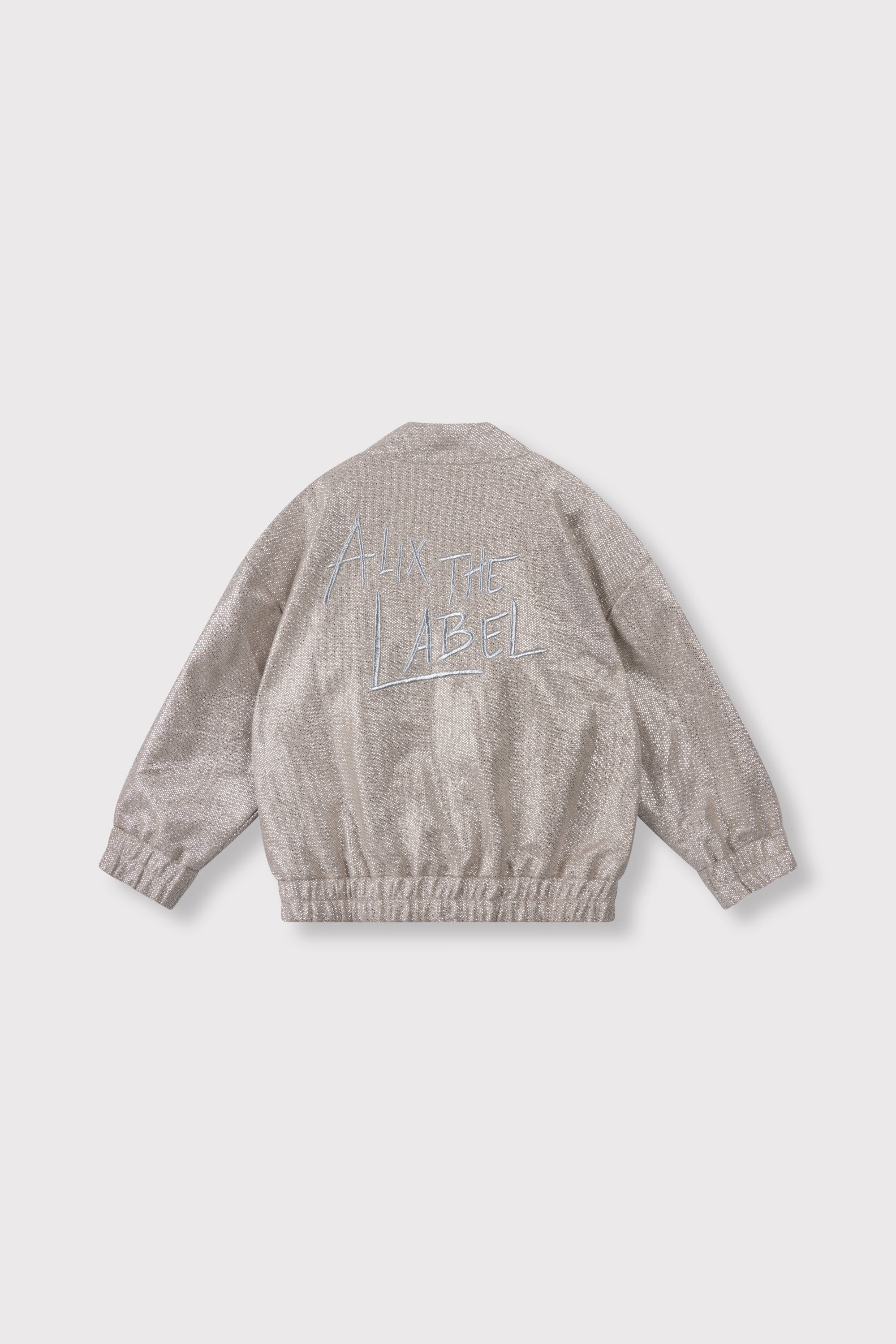 Meisjes Sweat Cardigan van ALIX Mini in de kleur Silver in maat 158-164.