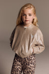 Meisjes Sweat Cardigan van ALIX Mini in de kleur Silver in maat 158-164.