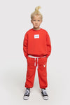 Meisjes Sweater van ALIX Mini in de kleur Bright Red in maat 158-164.
