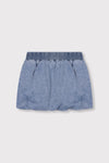 Meisjes woven denim balloon skirt van ALIX Mini in de kleur light blue denim in maat 158-164.