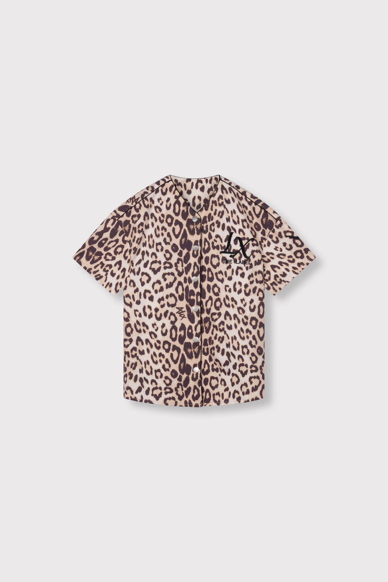 Meisjes woven baseball dress van ALIX Mini in de kleur animal in maat 158-164.