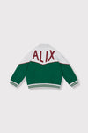 Meisjes knitted sporty jacket van ALIX Mini in de kleur green in maat 158-164.