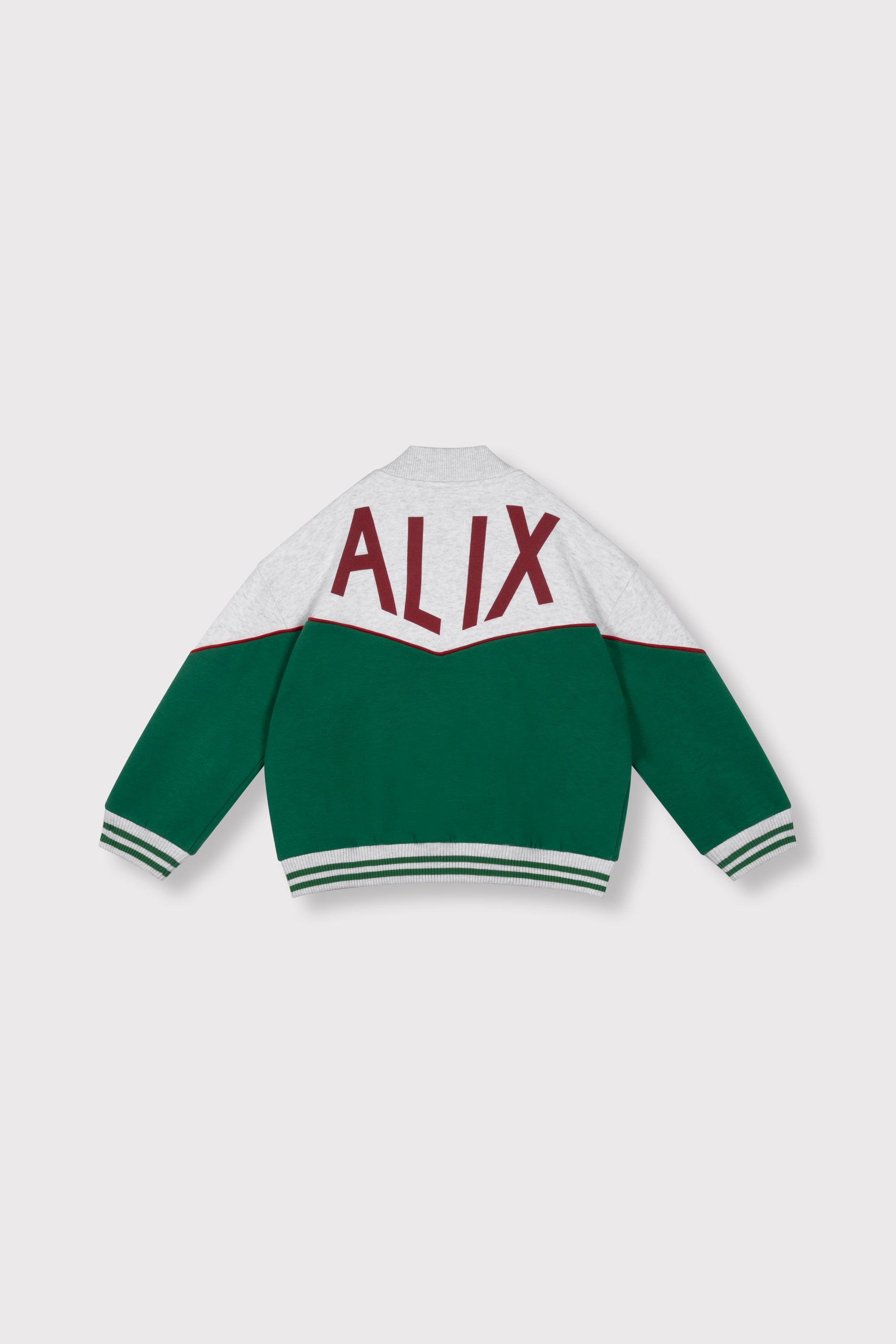 Meisjes knitted sporty jacket van ALIX Mini in de kleur green in maat 158-164.