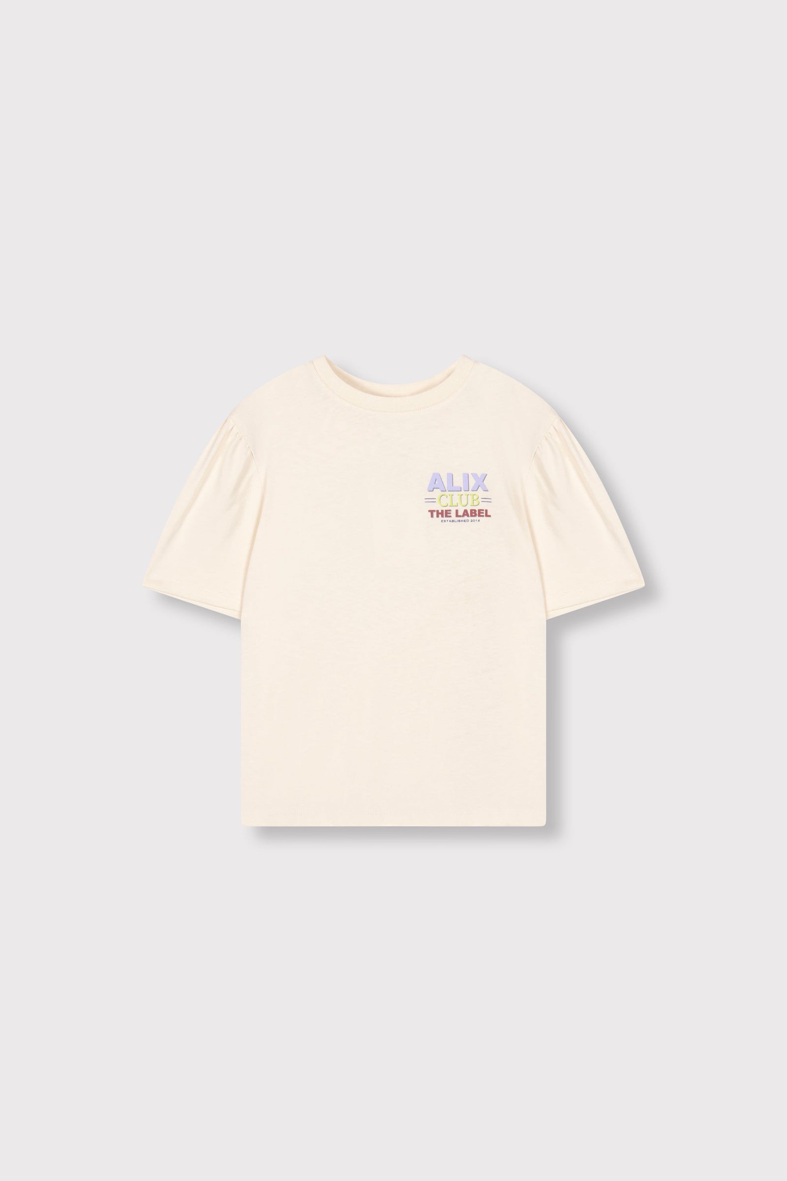 ALIX Mini knitted multi colour artwork t-shirt