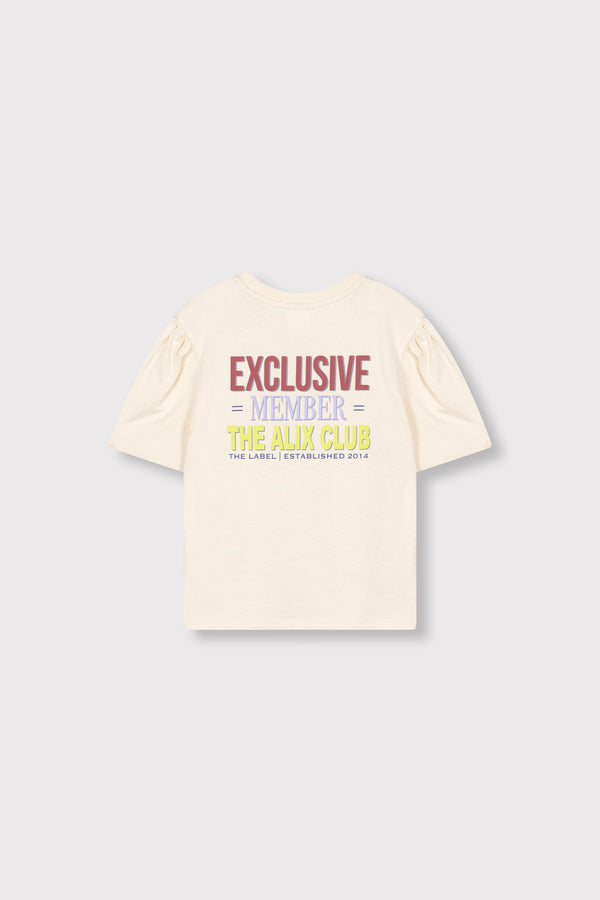 ALIX Mini knitted multi colour artwork t-shirt