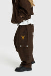 Meisjes Kids woven leopard cargo pants van ALIX Mini in de kleur Animal in maat 158-164.