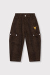 Meisjes Kids woven leopard cargo pants van ALIX Mini in de kleur Animal in maat 158-164.