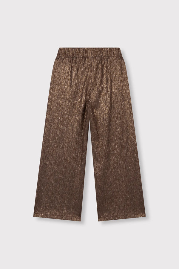 ALIX Mini Kids knitted shiny wide leg pants