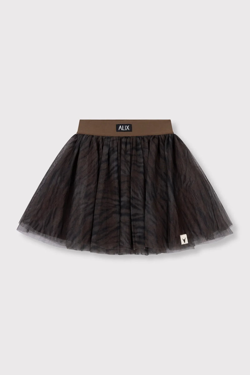 Meisjes Kids woven tiger tule skirt van ALIX Mini in de kleur Animal in maat 146-152.