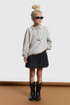Meisjes Kids woven dot skirt van ALIX Mini in de kleur Black / White in maat 158-164.