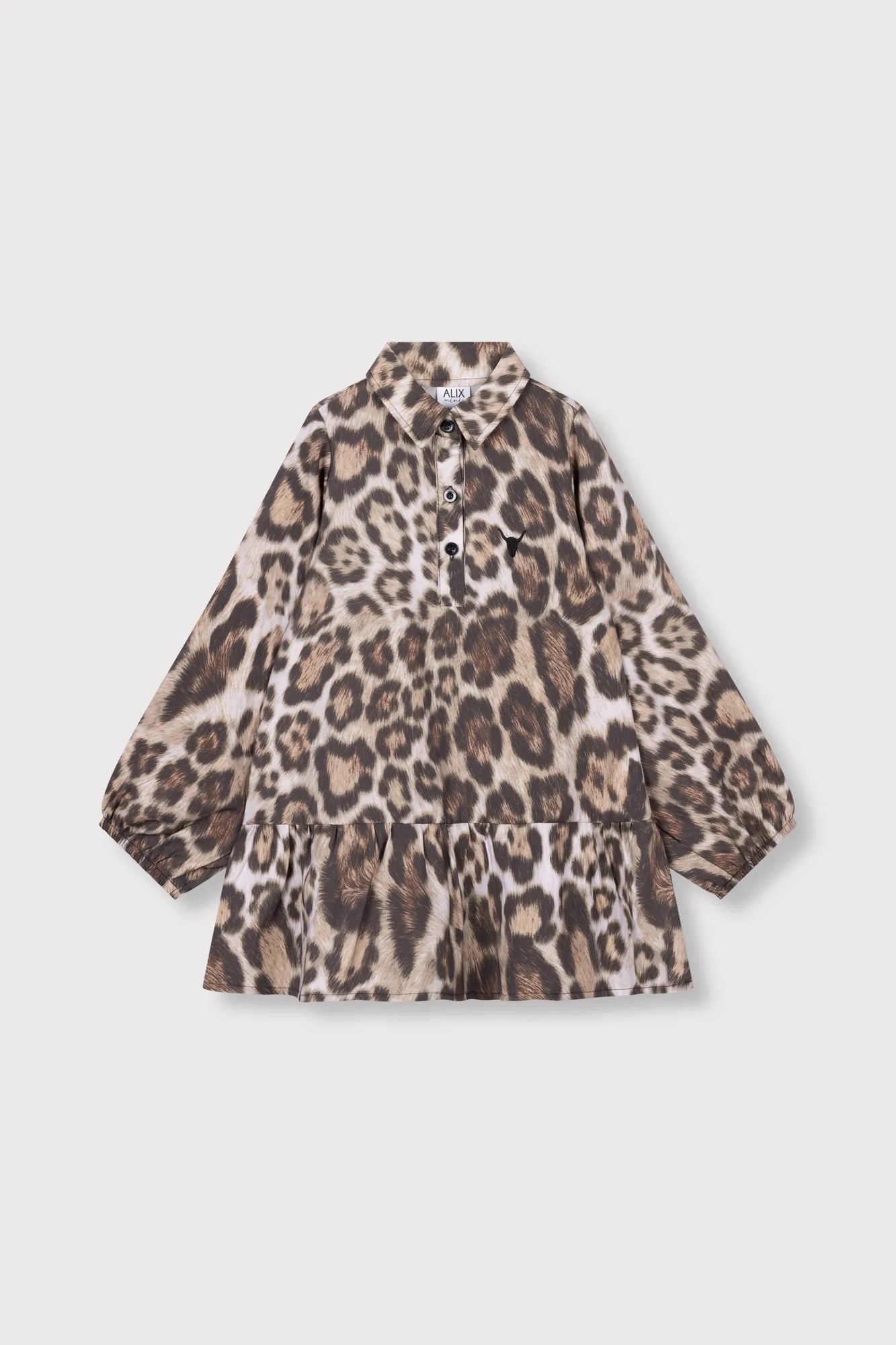 ALIX Mini Kids woven jaguar dress