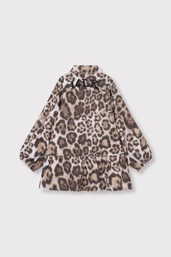 ALIX Mini Kids woven jaguar dress