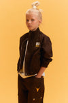 Meisjes Kids woven leopard jacket van ALIX Mini in de kleur Animal in maat 158-164.