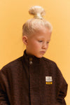 Meisjes Kids woven leopard jacket van ALIX Mini in de kleur Animal in maat 158-164.